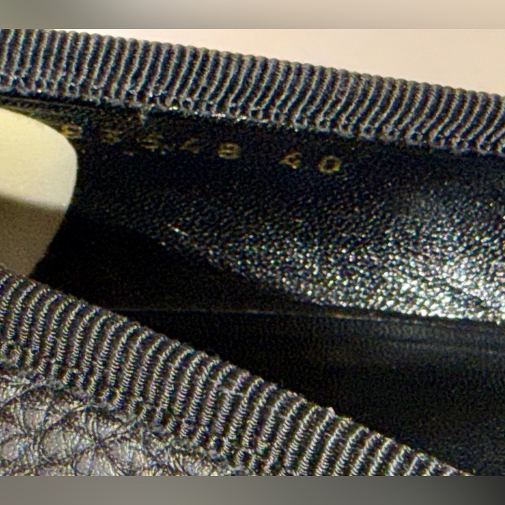GUCCI SOHO PEEP TOE WEDGE PUMPS IN BLACK LEATHER - Picture 8 of 10